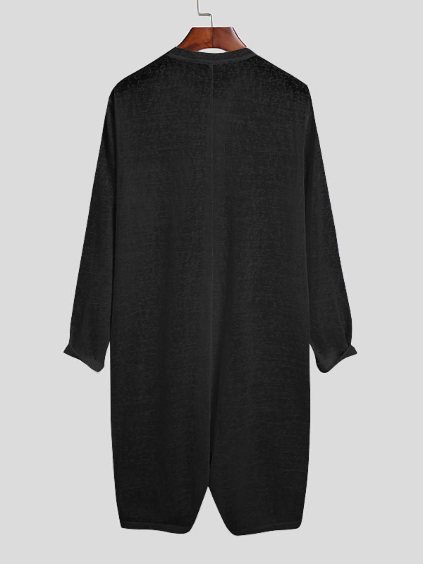 Erkaklar uchun sexy ko'rinadigan, mustahkam rangdagi uzun qo'lqopli jumpsuit, partiya klubi kiyimlari uchun.