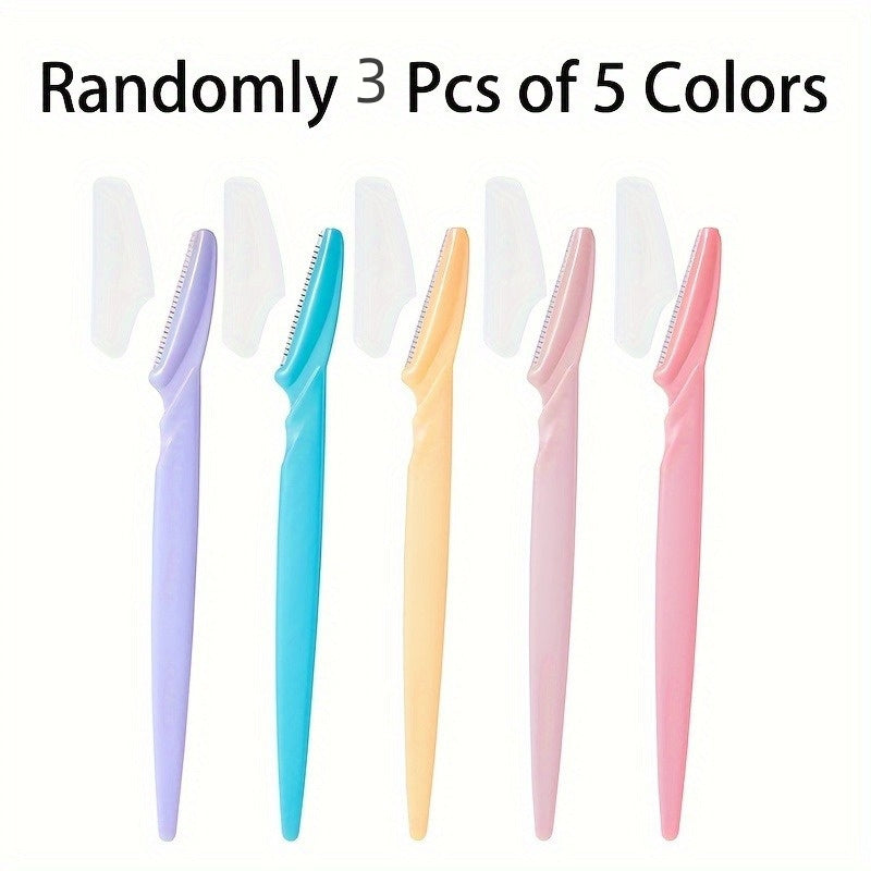 3 dona Qosh qirqish uchun qayta ishlatiladigan sochni kesuvchi portativ yuz sochlarini olib tashlash uchun