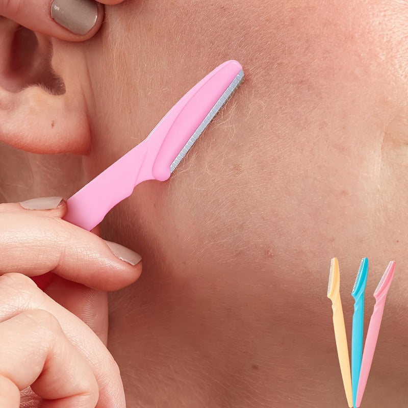 3 dona Qosh qirqish uchun qayta ishlatiladigan sochni kesuvchi portativ yuz sochlarini olib tashlash uchun