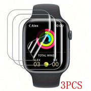 3pcs Soft Screen Protector Film for Apple Watch Series 42mm 45mm Full Protection