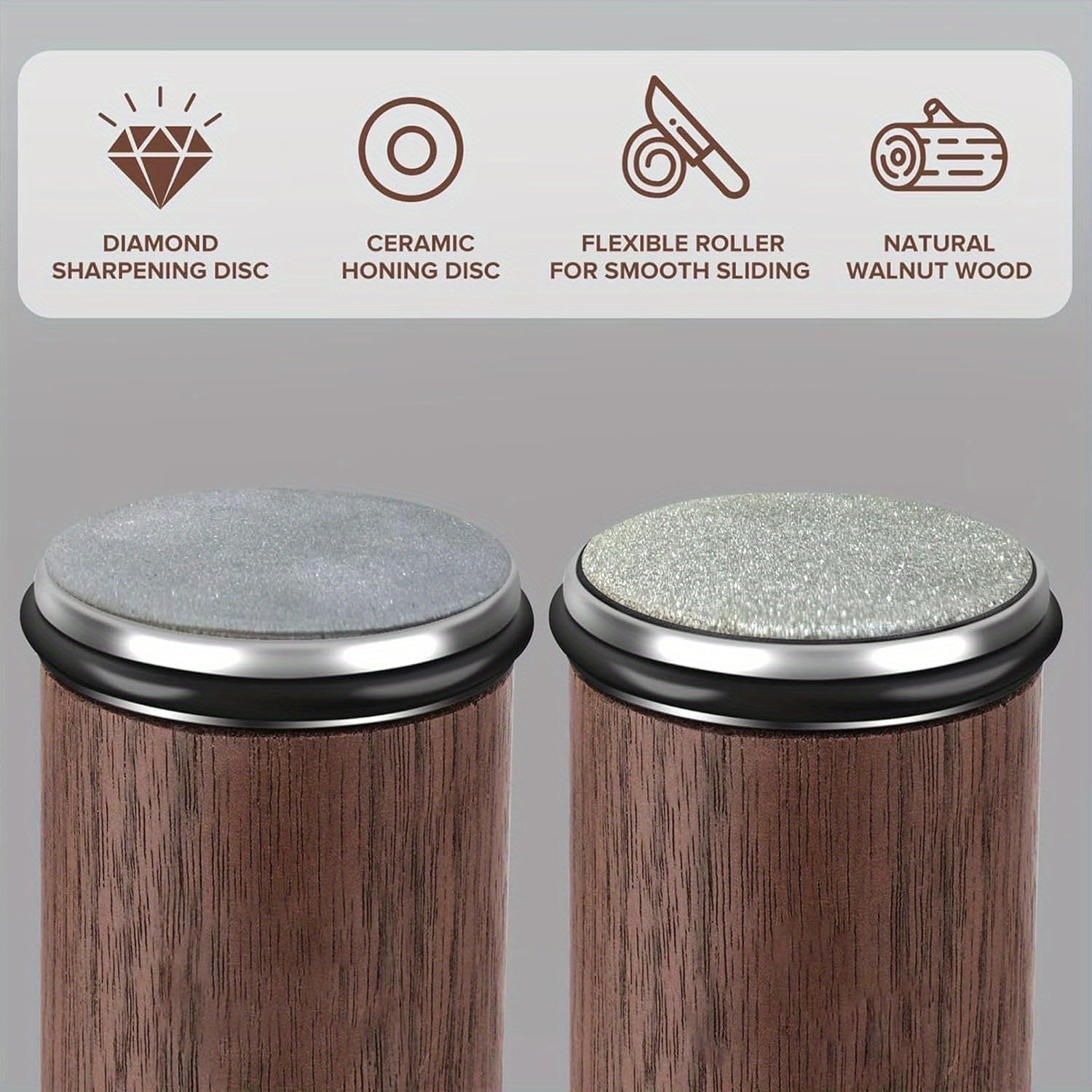 Kitchen Knife Sharpener Kit with Diamond Stone Set and Magnetic Angle Guide