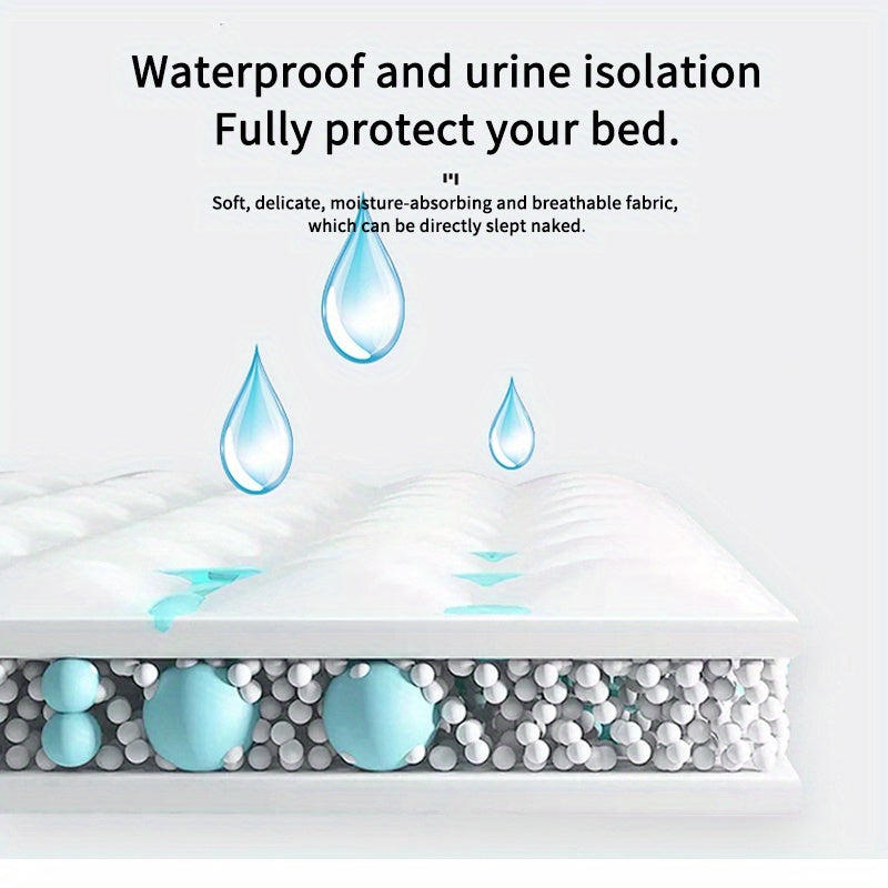 Waterproof Diaper Pad Cover Quilted Mattress Protector Breathable and Easy to Clean
