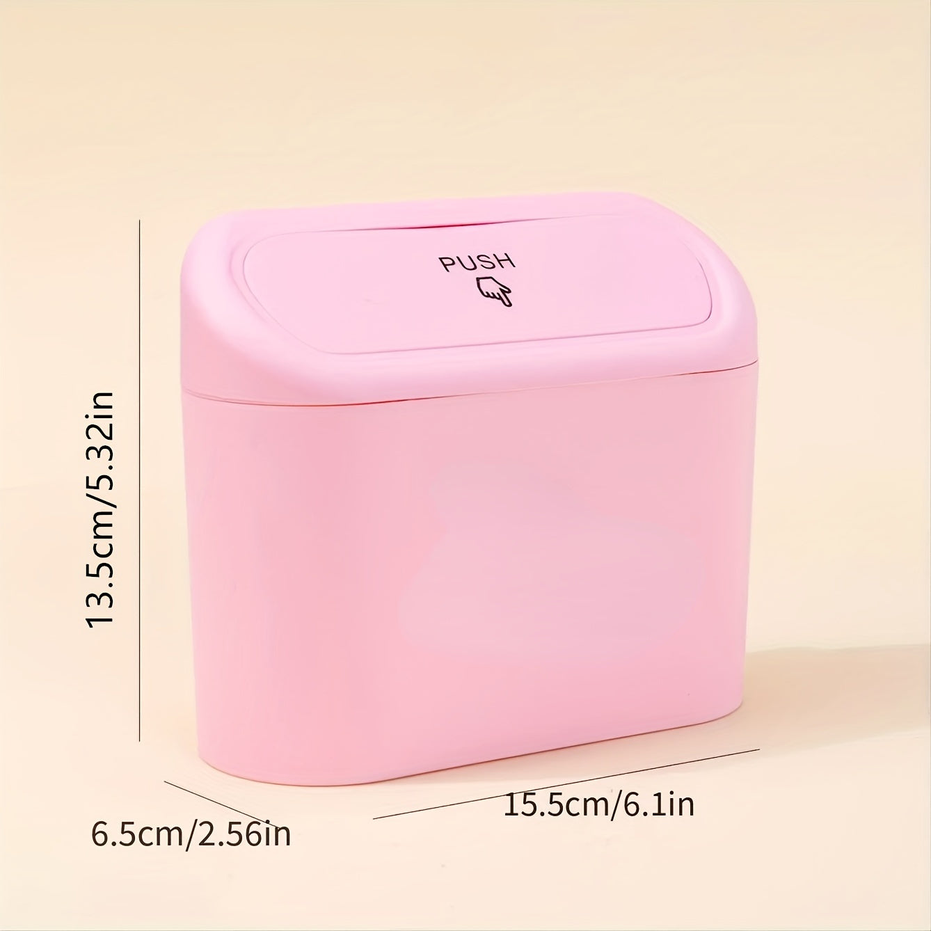 Cubo de basura para coche compacto con tapa abatible duradera para uso en vehículo