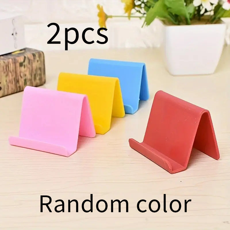 Plastic Phone Stand Set for Cell Phones and Tablets, Portable Desk Accessory in Multiple Pieces