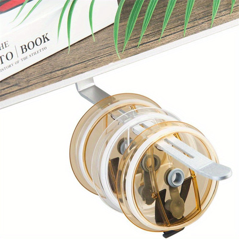 Soporte para tapa de taza de metal, organizador de cocina que ahorra espacio bajo el armario