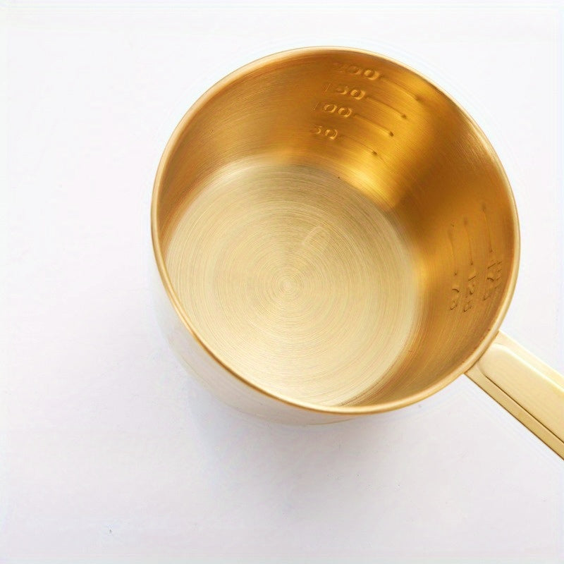 Золотой набор мерных чашек и ложек, складывающиеся кухонные принадлежности для выпечки