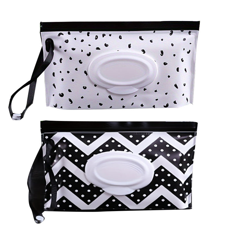 Dispensadores reutilizables de toallitas húmedas para viajes y cochecitos Pack de 2