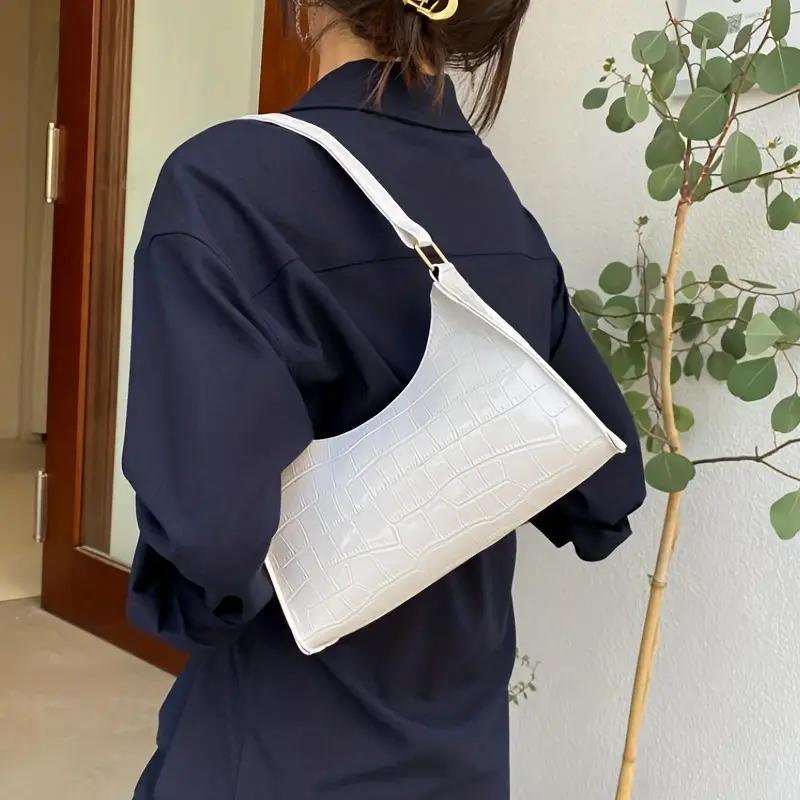 Stylish Stone Pattern Handbag for Women Modern Tote Bag Chic Shoulder Bag