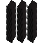 Pack of 100 Black Microfiber Glasses Pouches Soft Eyewear Cases with Drawstring