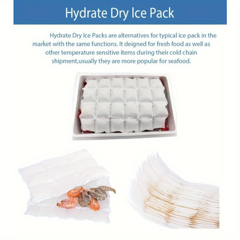 12/24 Cube Ice Pack for Cold Storage and Transport Reusable 3-Layer Technical Ice