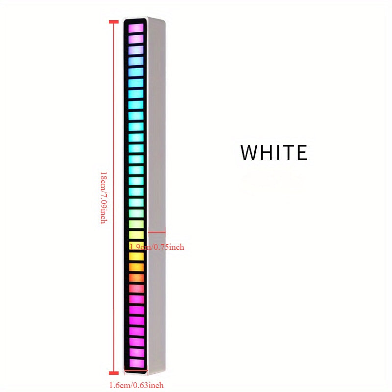 RGB Musiqa Bilan Faollashtiriladigan USB Chiroq Avtomobil va Kompyuter Uchun: Ovoz Bilan Boshqariladigan Olish Chirog'i APP Musiqa Ritmi Bilan Boshqarish