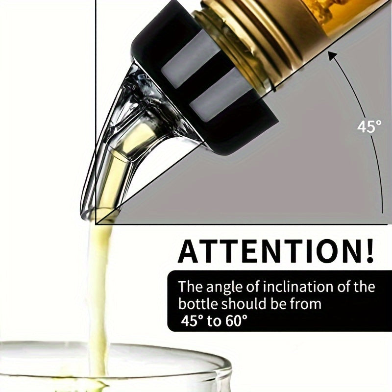 Пластиковый наливатель для вина с количественными измерениями 20 мл, 30 мл и 45 мл для точного приготовления коктейлей, сокращая отходы и экономя время.