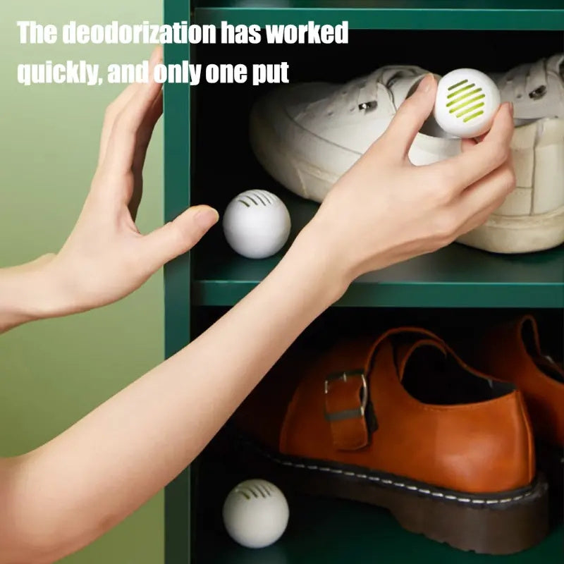 24-Pack Shoe Deodorizer Balls Solid Scent Plastic Odor Eliminator for Sneakers