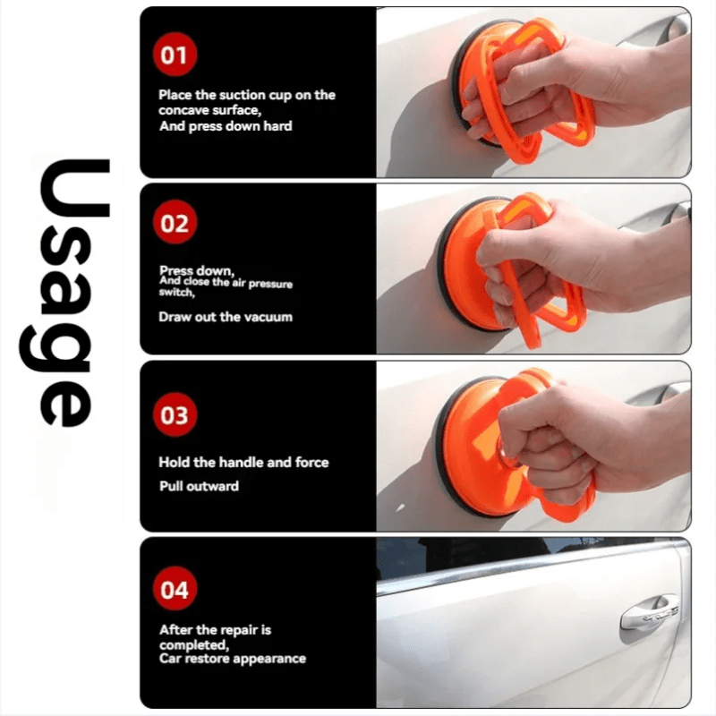 Инструмент для ремонта вмятин тяжелого типа для автомобилей, не оставляющий следов, с присоской и магнитом
