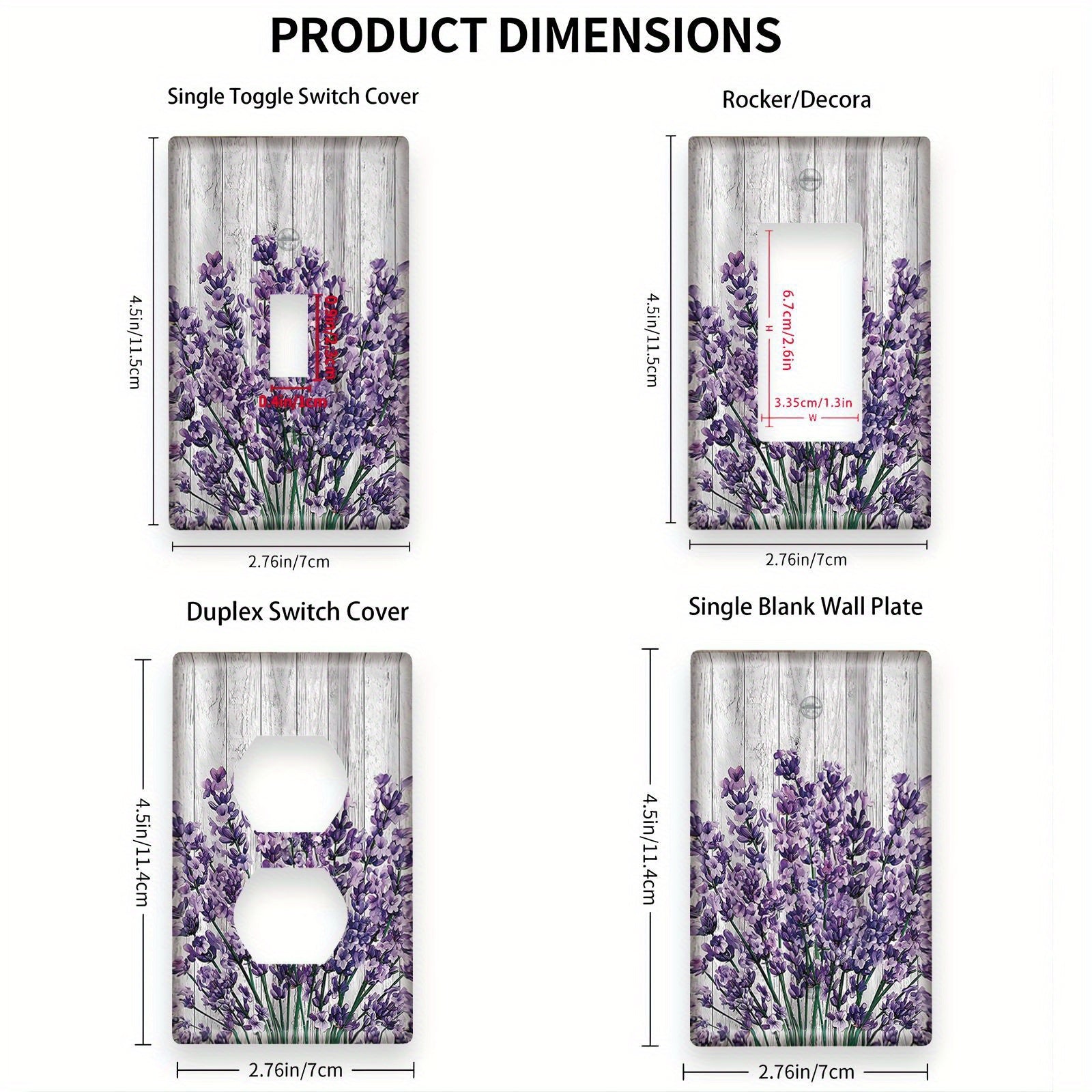 Rustik lavanda gullari bilan bezatilgan devor plitalari oshxona, hammom, yotoqxona, yashash xonasi dekoratsiyasi uchun.