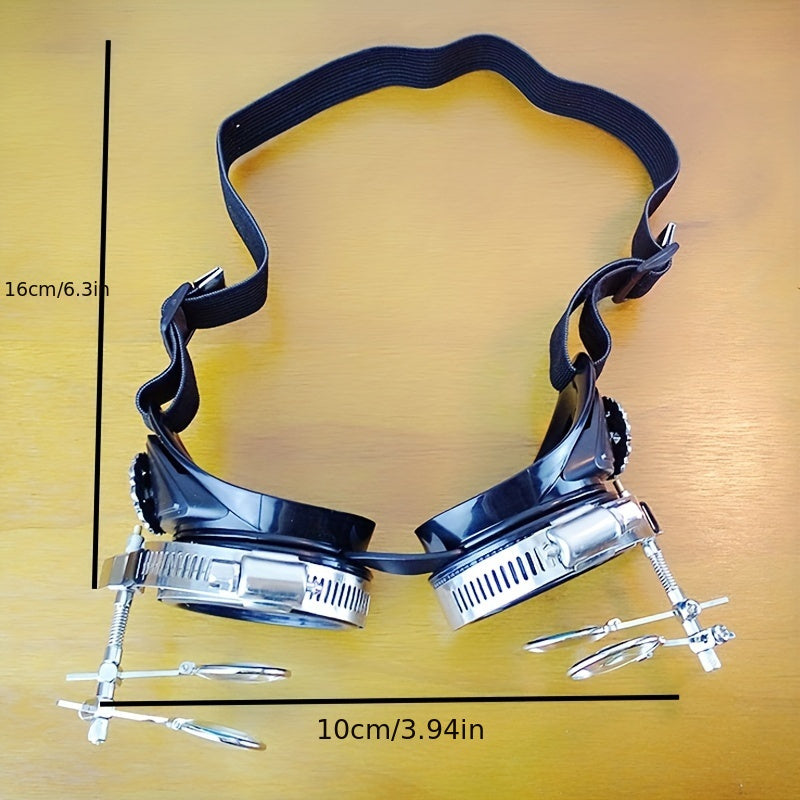 Erkaklar uchun Vintage Steampunk Retro ko'zoynaklar moda aksessuari, noyob sovg'alar uchun