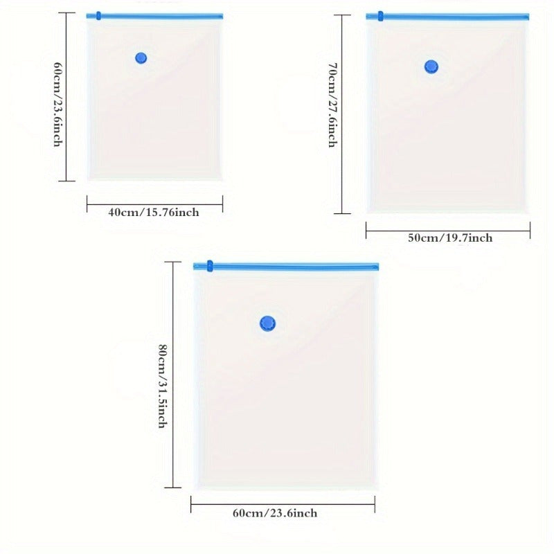 5 ta vakuum saqlash sumkasi - kiyimlar, ko'rpa, yotoq to'shagi, yorganlar va yorganlar uchun portativ plastik sayohat sumkalari. Muqaddas joyni tejaydigan uy jihozlari.