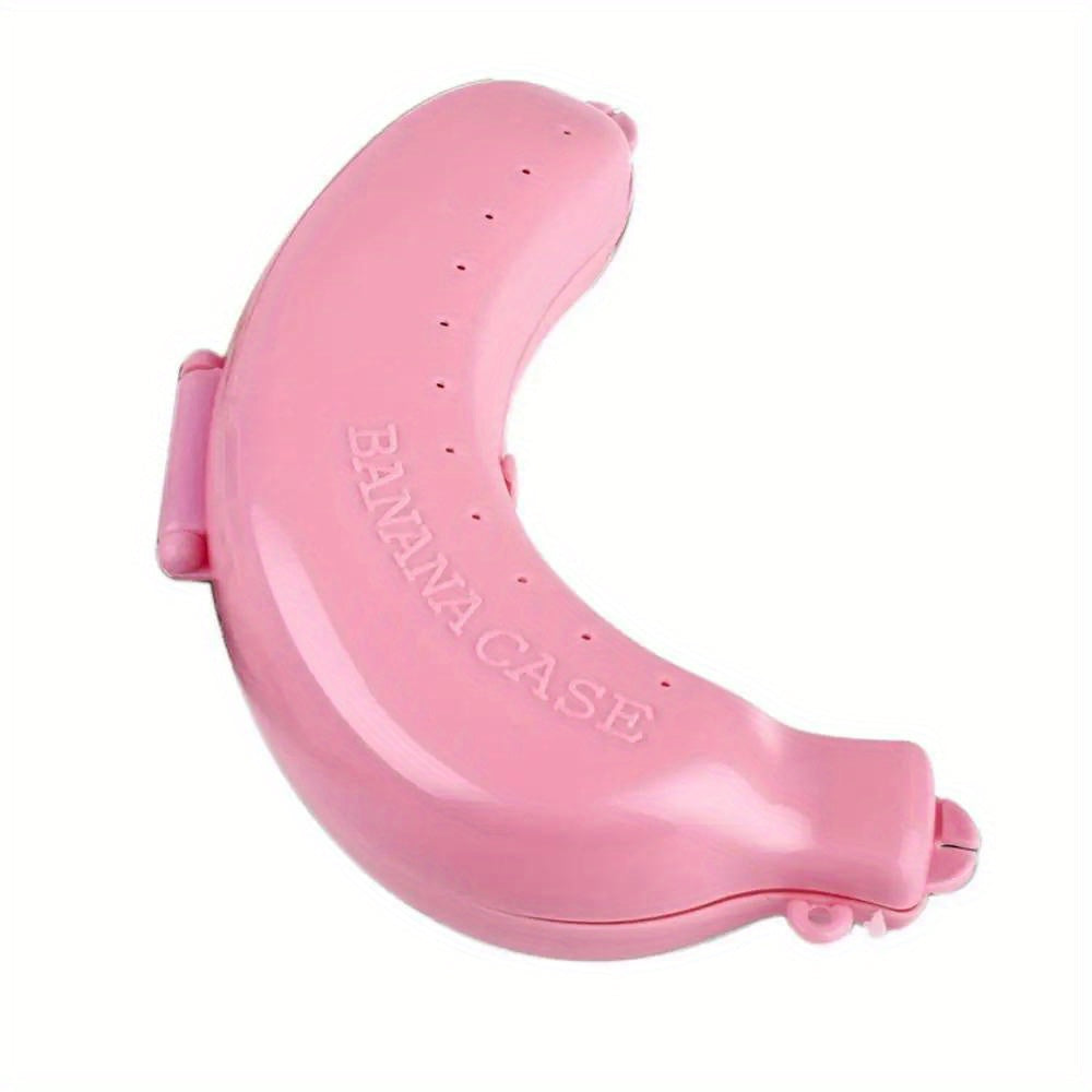 Contenedor protector de plátano, caja de almacenamiento de alimentos de plástico para viajes, picnic y camping