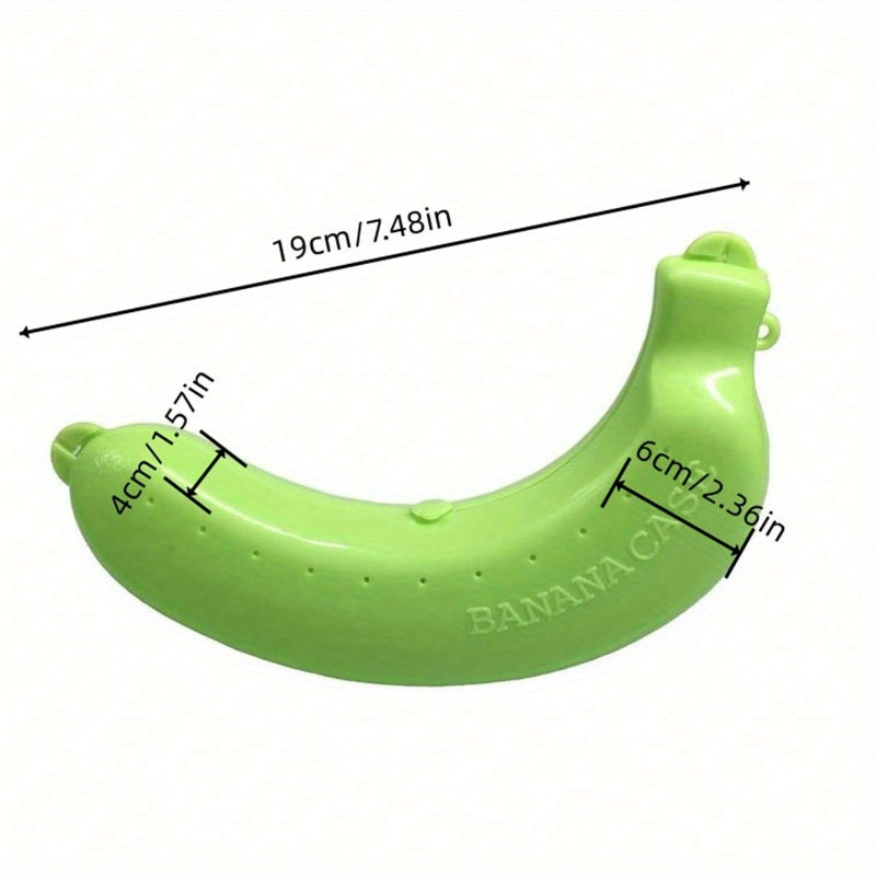 Contenedor protector de plátano, caja de almacenamiento de alimentos de plástico para viajes, picnic y camping