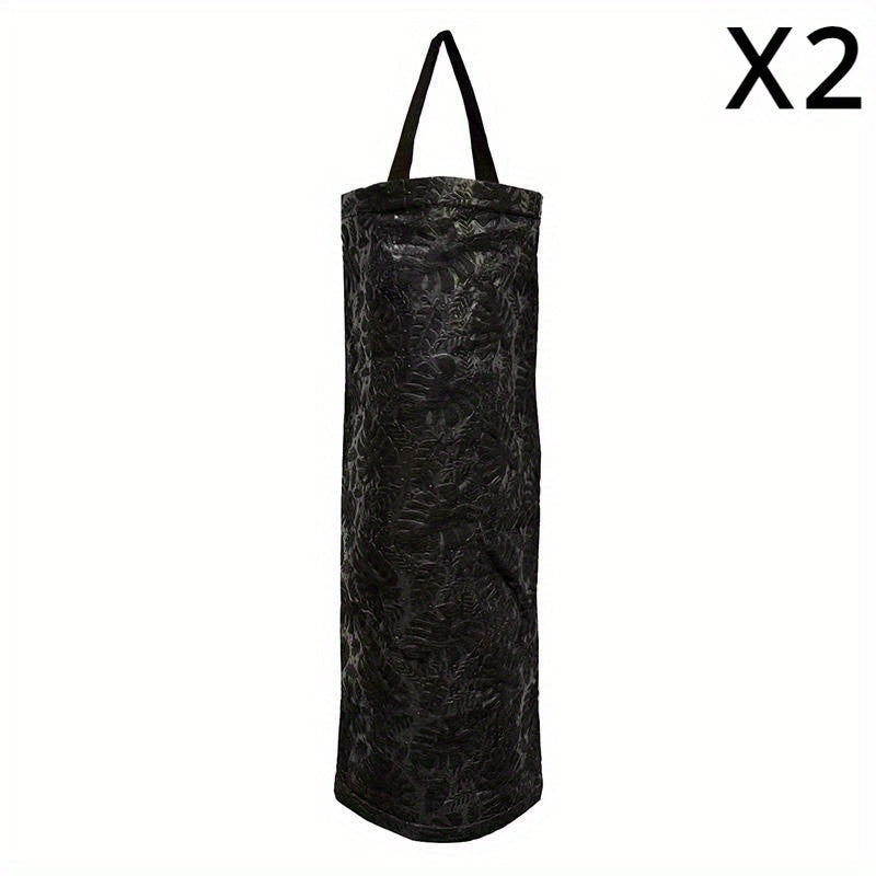 Wall-Mounted Grocery Bag Holder with Dispenser for Kitchen Organizer Nylon