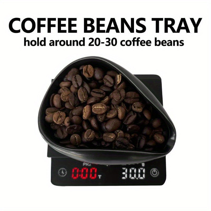 Ceramic Coffee Bean Dispenser Tray Set of 1 or 2 Hand-Wash Espresso Barista Accessories