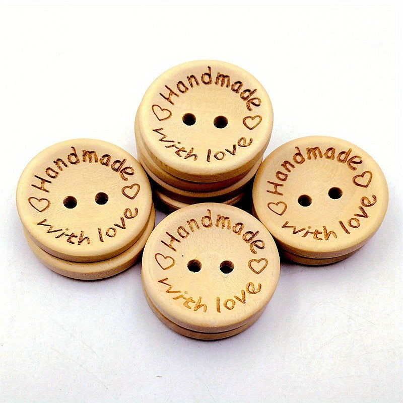 Wooden Craft Round Buttons Set for Sewing and DIY Decorations 100 200 300 Pieces
