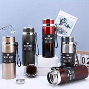 Stainless Steel 1000ml Vacuum Insulated Water Bottle with Strap BPA-Free Keeps Hot Cold Sports Outdoor