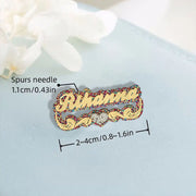 Брошь-табличка из акрила для женщин, на заказ, подарочный значок для лацкана, украшение