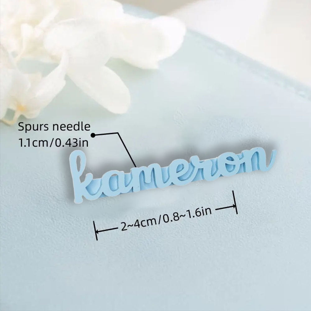 Индивидуальная брошка-табличка для женщин, на заказ, значок на куртку с именем, подарок для мамы, папы, День святого Валентина