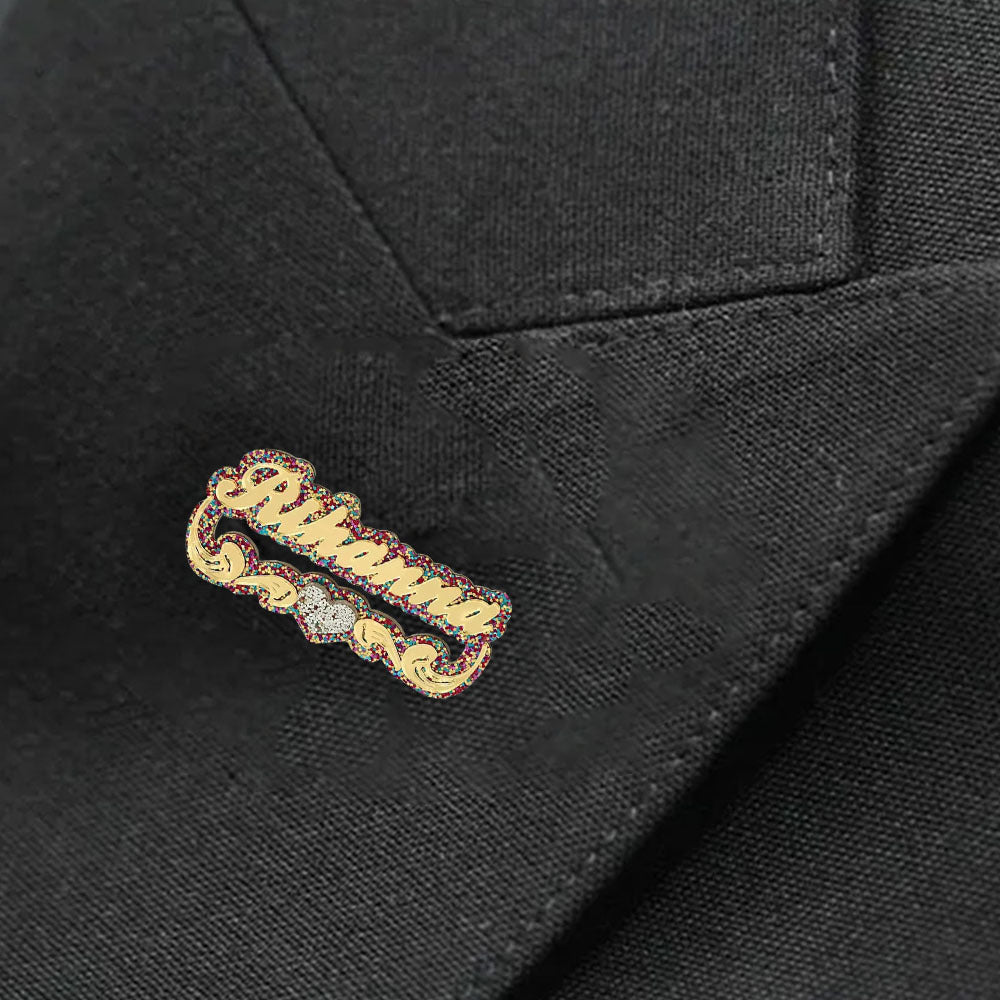 Брошь-табличка из акрила для женщин, на заказ, подарочный значок для лацкана, украшение