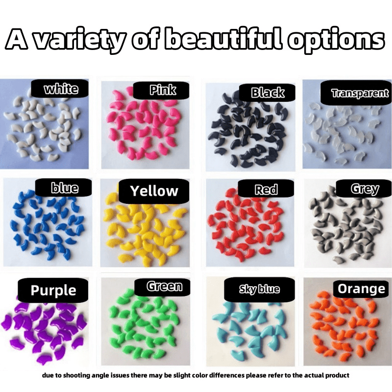 Pet Nail Caps for Cats Durable PVC Non-Electric Stylish Set