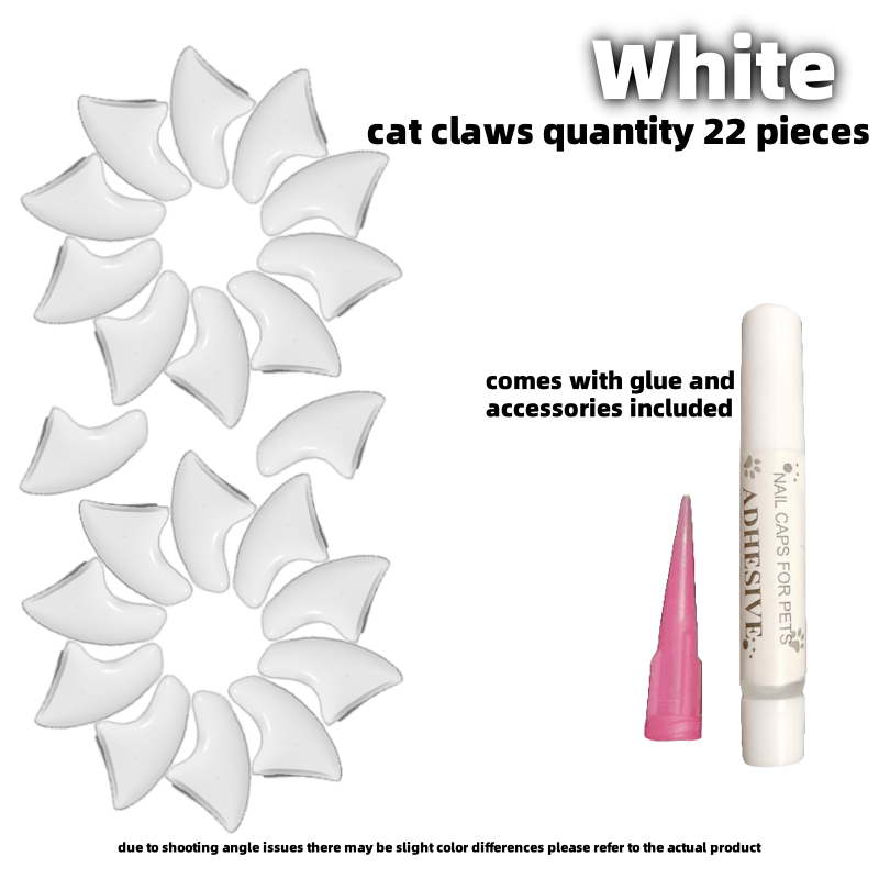 Pet Nail Caps for Cats Durable PVC Non-Electric Stylish Set