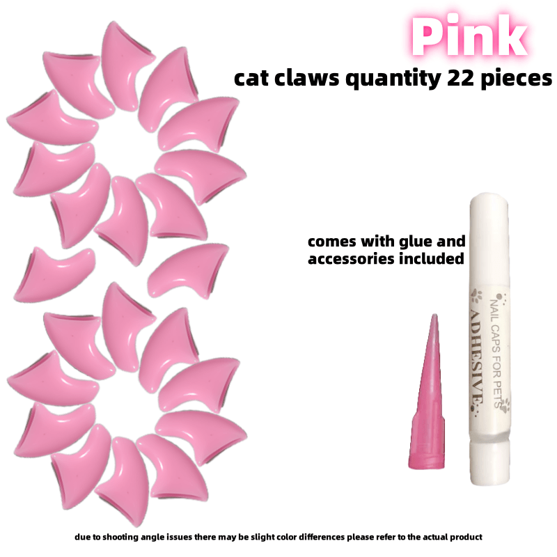 Pet Nail Caps for Cats Durable PVC Non-Electric Stylish Set