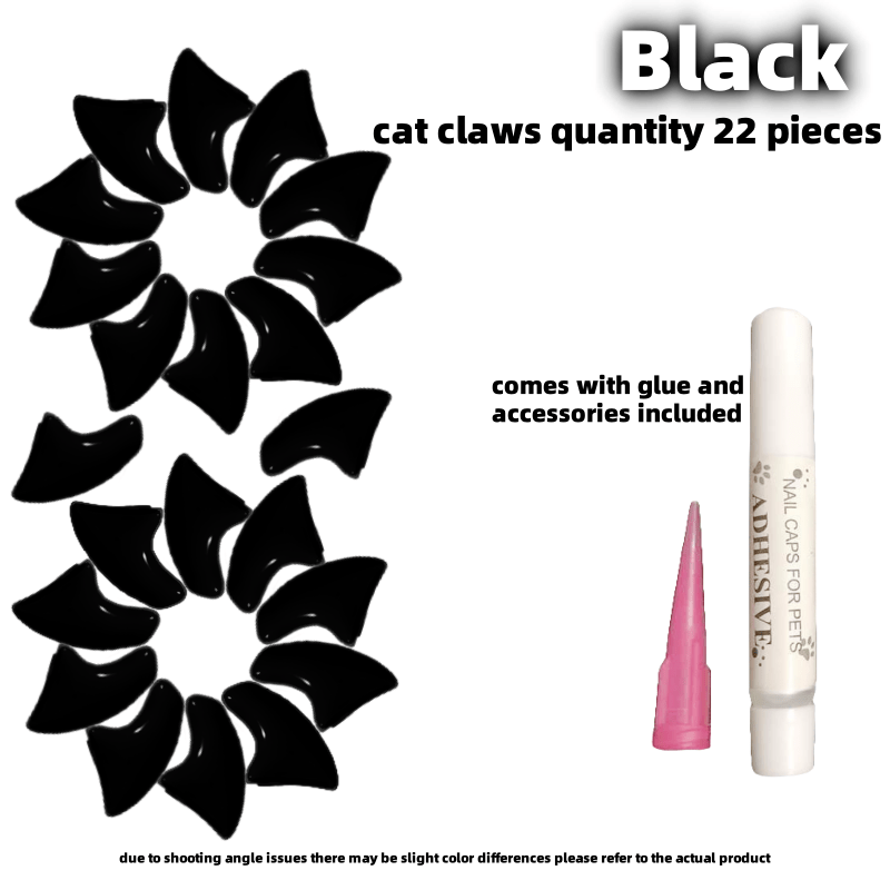 Pet Nail Caps for Cats Durable PVC Non-Electric Stylish Set