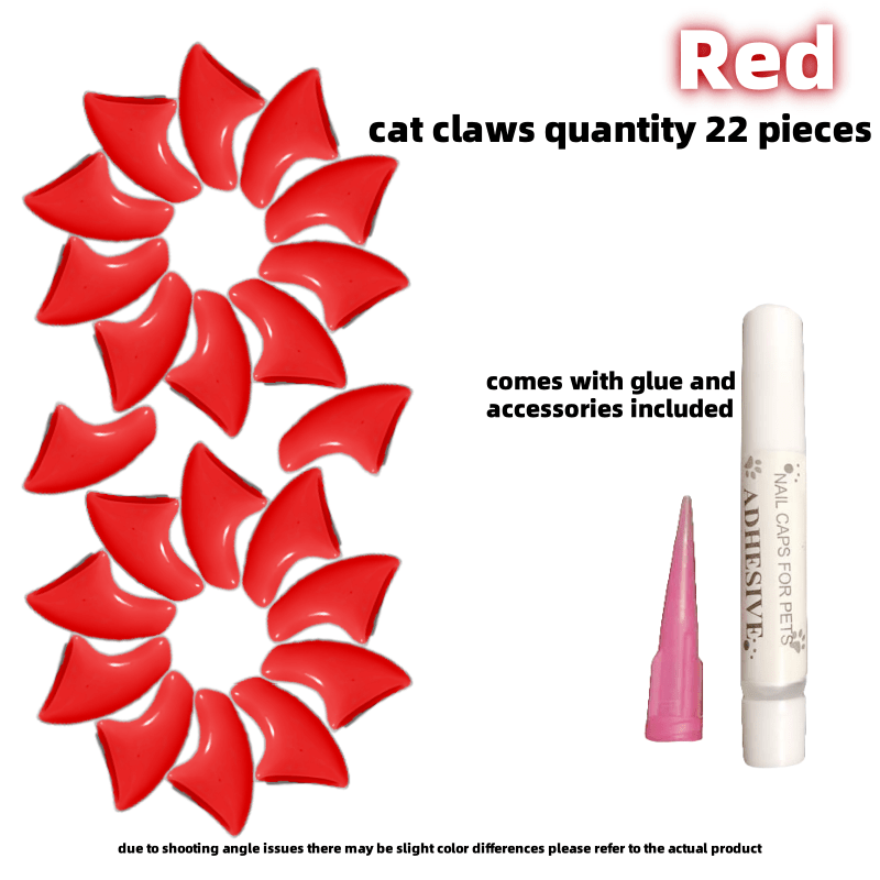 Pet Nail Caps for Cats Durable PVC Non-Electric Stylish Set