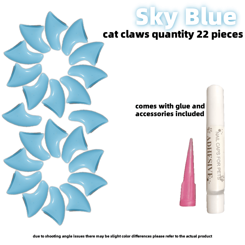 Pet Nail Caps for Cats Durable PVC Non-Electric Stylish Set