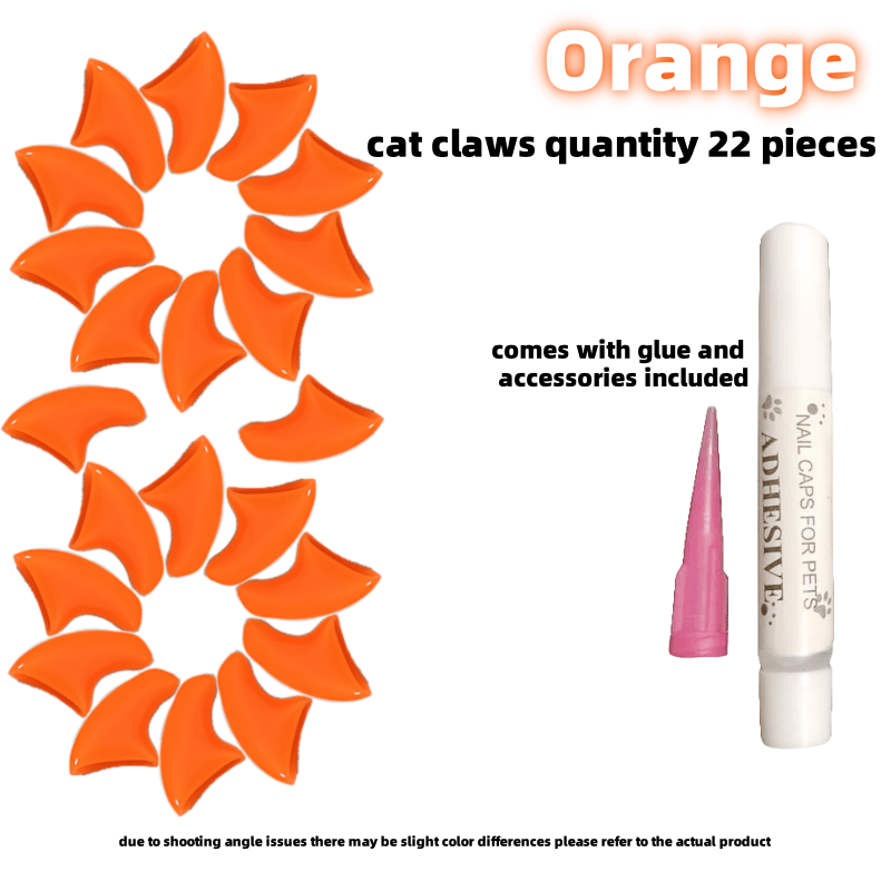 Pet Nail Caps for Cats Durable PVC Non-Electric Stylish Set