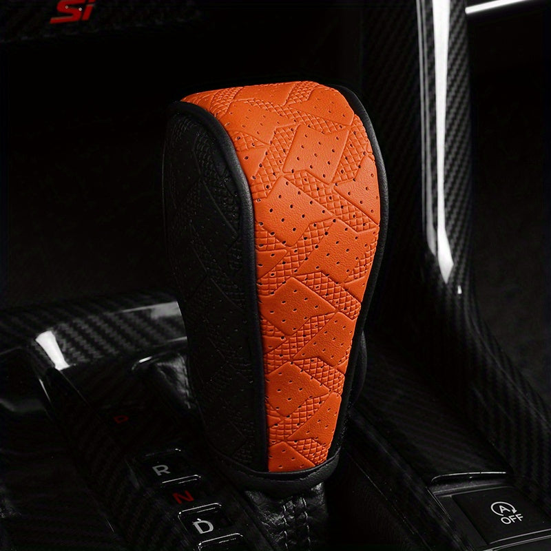 Универсальный чехол на рукоятку переключения передач из PU-кожи и рукав для ручного тормоза