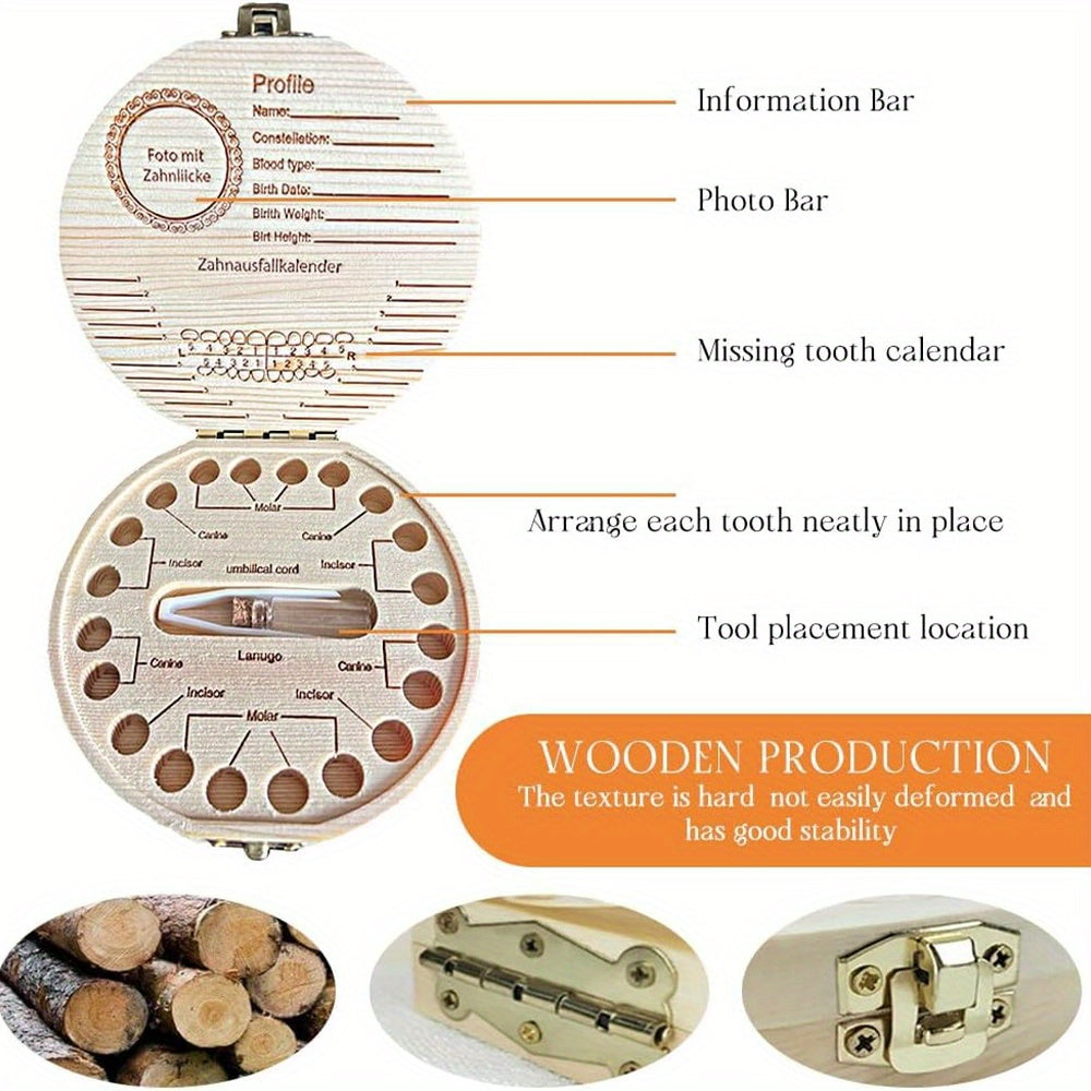 Shaxsiylashtirilgan harf o'yma bilan tishlar uchun yog'och esdalik qutisi - tishlar, umbilical simi va lanugo kabi esdaliklarni saqlash uchun mukammal. Rojdestvo, Halloween yoki Thanksgiving uchun ajoyib sovg'a.