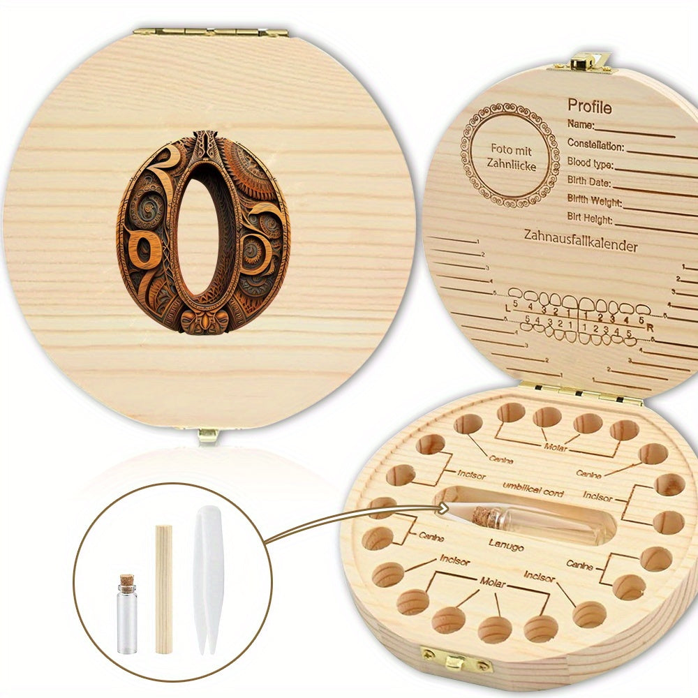 Shaxsiylashtirilgan harf o'yma bilan tishlar uchun yog'och esdalik qutisi - tishlar, umbilical simi va lanugo kabi esdaliklarni saqlash uchun mukammal. Rojdestvo, Halloween yoki Thanksgiving uchun ajoyib sovg'a.