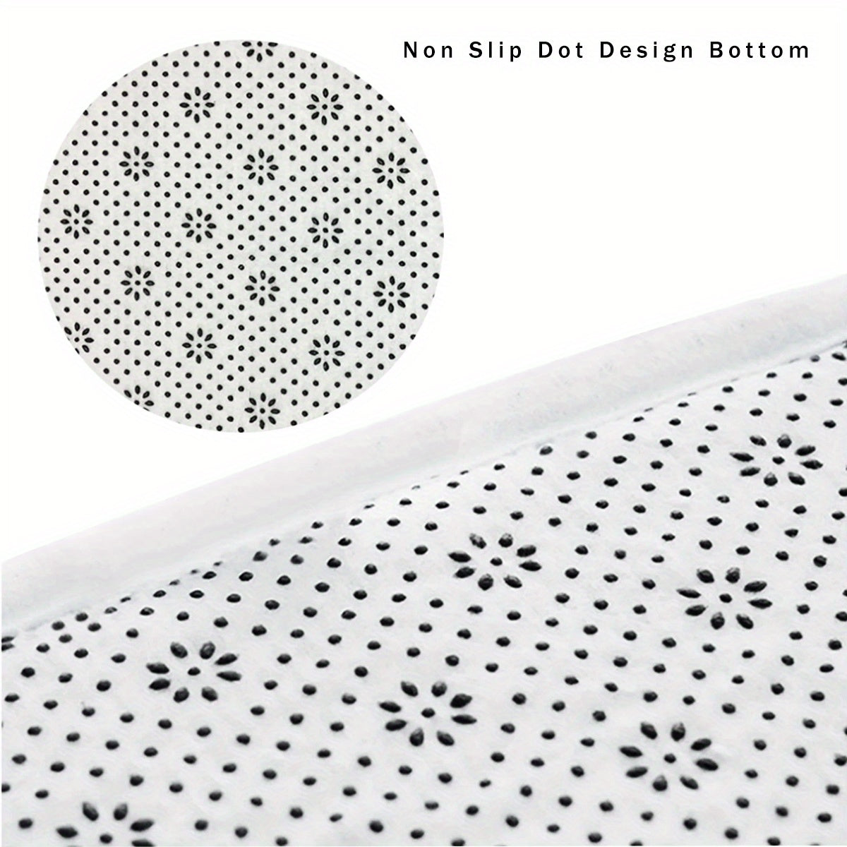 Non-Slip Cat Design Flannel Door Mat Stain Resistant Lightweight Rug for Kitchen Bedroom Home Office