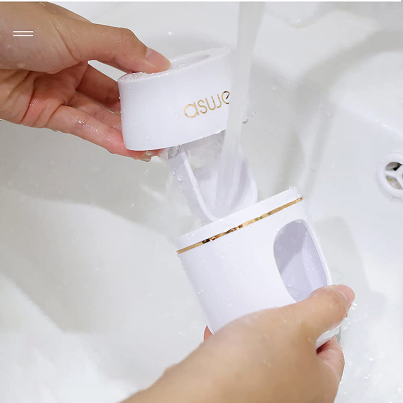 Automatic Wall-Mounted Toothpaste Dispenser with Tube Squeezer No Electricity Lightweight