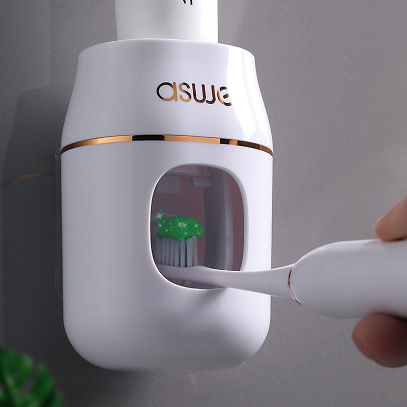 Automatic Wall-Mounted Toothpaste Dispenser with Tube Squeezer No Electricity Lightweight