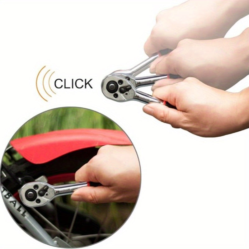 Juego de 12 piezas de llaves de vaso de acero con 10 vasos y extensión