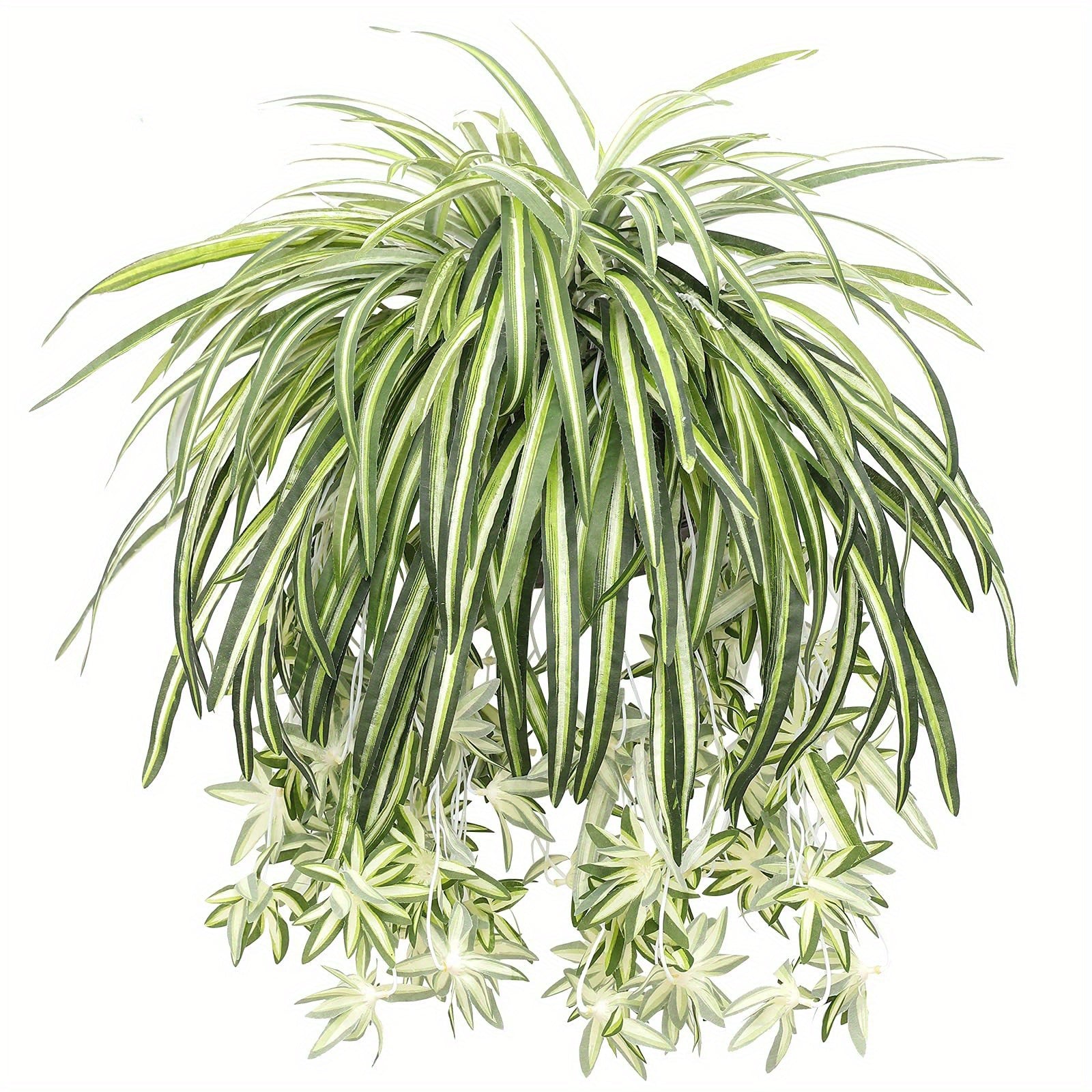 Artificial Plant, Faux Spider Plants, Lifelike Fabric, Home Office Decor