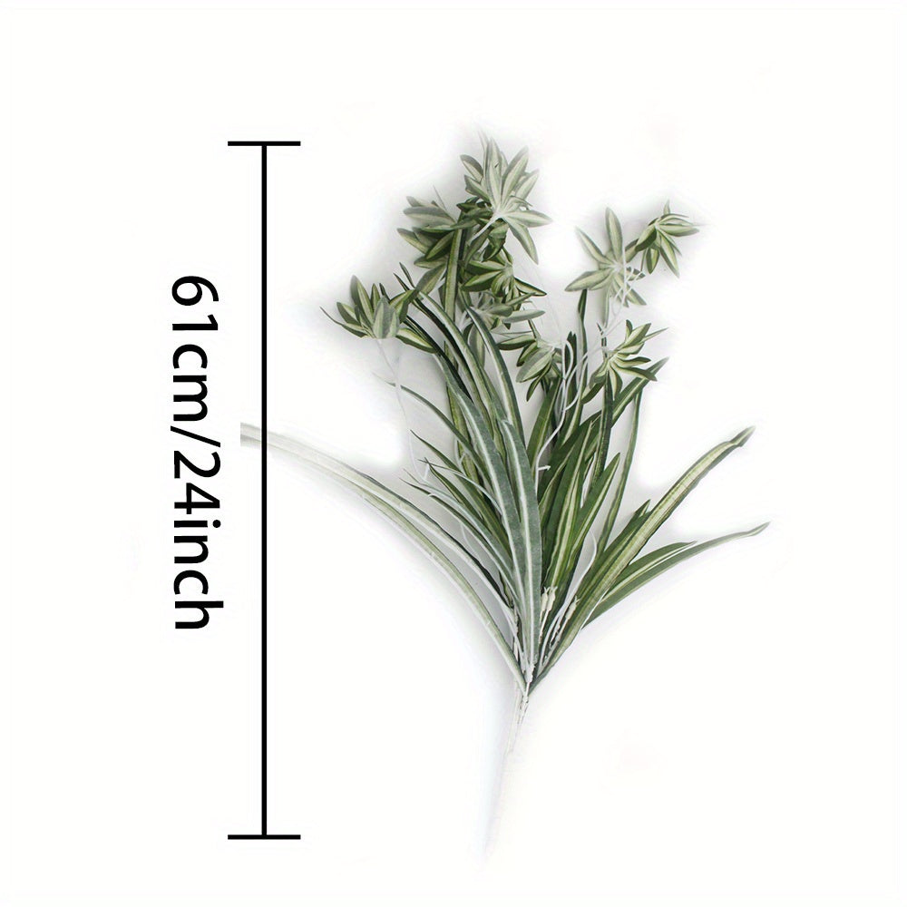 Artificial Plant, Faux Spider Plants, Lifelike Fabric, Home Office Decor