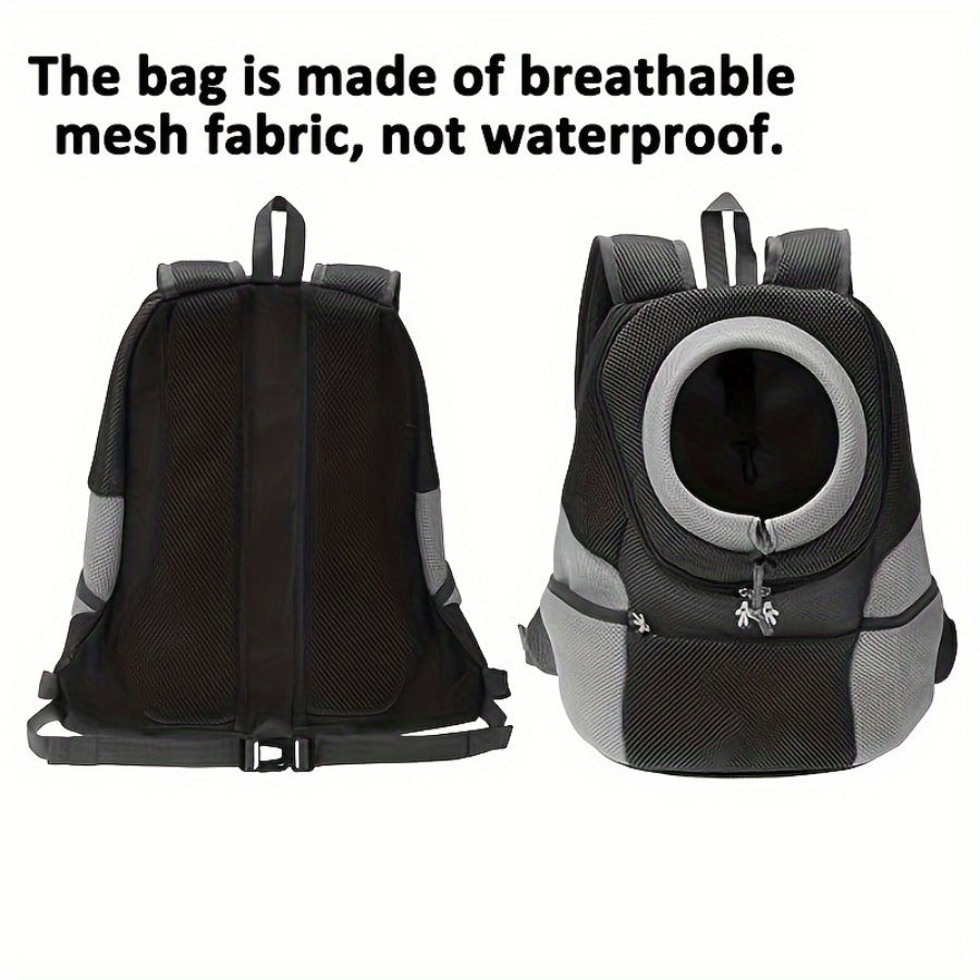 Cotton Dog Carrier Backpack with Drawstring Closure for Small Pets