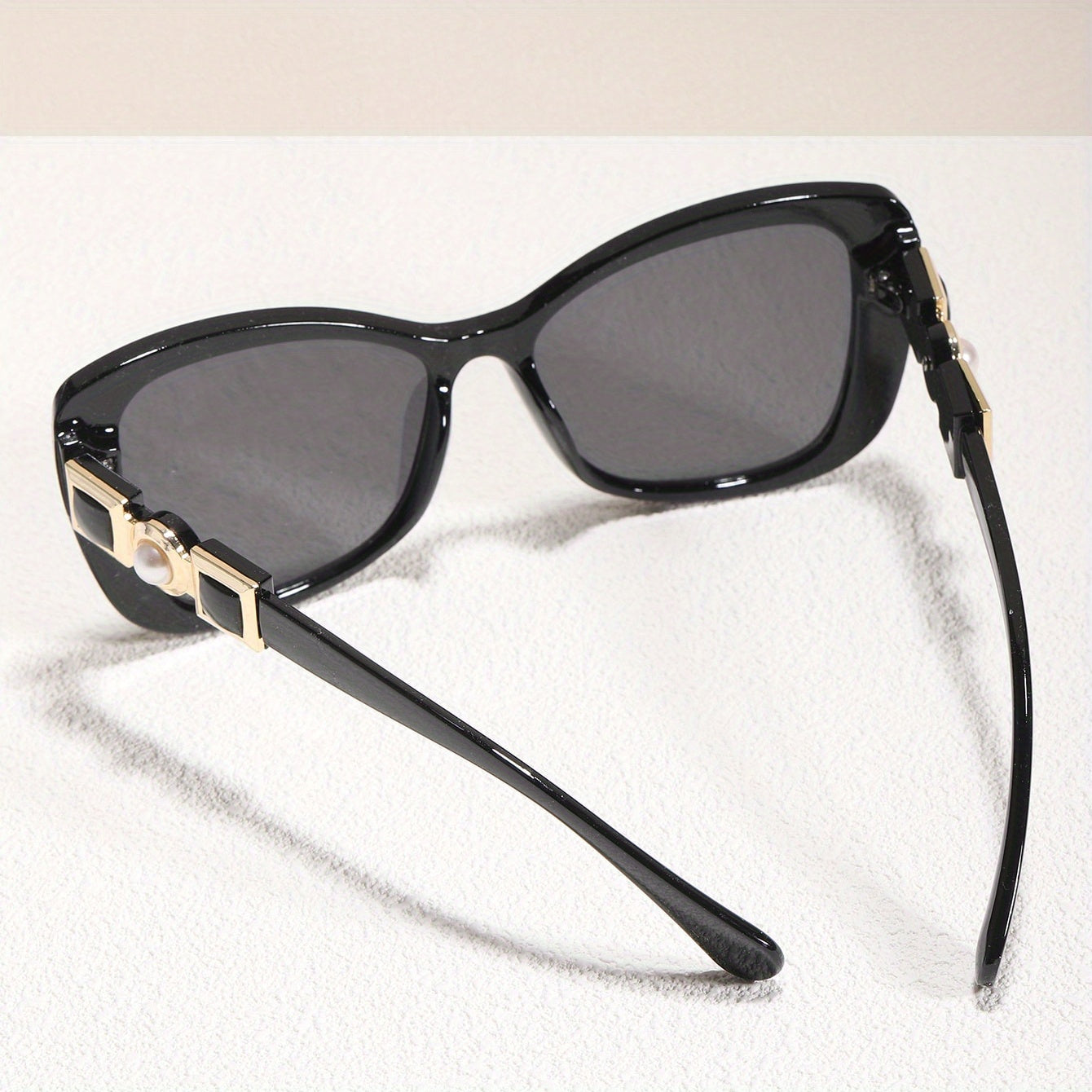 Faux Pearl Cat Eye Glasses Anti-Reflective Stylish Sporty Eyewear for Beach Hiking