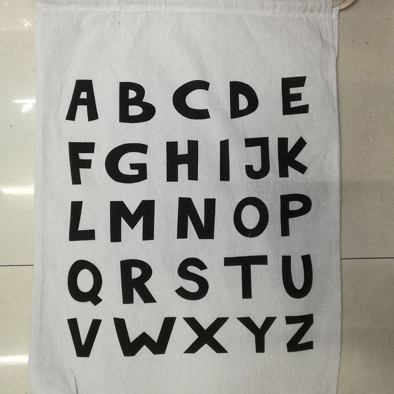 Bolsa de lavandería de rayas para animales grandes con cierre de cordón. Almacenamiento duradero para ropa sucia