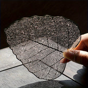 Gongfu choyi uchun 2 ta Bodhi barg shaklidagi zang'arsiz po'lat choy infuzorlar to'plami